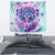 Flower Skull Angel Tapestry Stuck Between IDK IDC and IDGAF - Wonder Print Shop