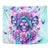 Flower Skull Angel Tapestry Stuck Between IDK IDC and IDGAF - Wonder Print Shop