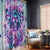 Flower Skull Angel Window Curtain Stuck Between IDK IDC and IDGAF - Wonder Print Shop