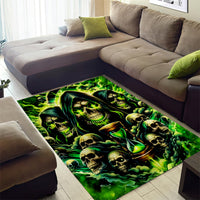 Flame Skull Area Rug I Have 3 Sides Quite Sweet Funny Crazy - Wonder Print Shop