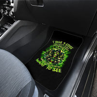 Flame Skull Car Mats I Have 3 Sides Quite Sweet Funny Crazy - Wonder Print Shop