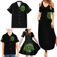 Flame Skull Family Matching Summer Maxi Dress and Hawaiian Shirt I Have 3 Sides Quite Sweet Funny Crazy - Wonder Print Shop