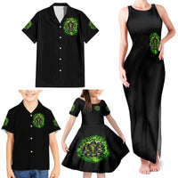 Flame Skull Family Matching Tank Maxi Dress and Hawaiian Shirt I Have 3 Sides Quite Sweet Funny Crazy - Wonder Print Shop