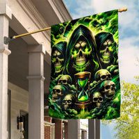 Flame Skull Garden Flag I Have 3 Sides Quite Sweet Funny Crazy - Wonder Print Shop
