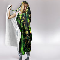 Flame Skull Hooded Blanket I Have 3 Sides Quite Sweet Funny Crazy