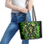 Flame Skull Leather Tote Bag I Have 3 Sides Quite Sweet Funny Crazy - Wonder Print Shop