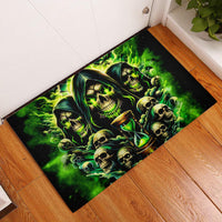 Flame Skull Rubber Doormat I Have 3 Sides Quite Sweet Funny Crazy - Wonder Print Shop