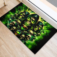 Flame Skull Rubber Doormat I Have 3 Sides Quite Sweet Funny Crazy - Wonder Print Shop