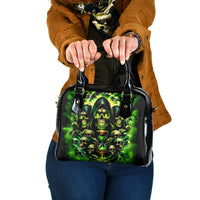Flame Skull Shoulder Handbag I Have 3 Sides Quite Sweet Funny Crazy