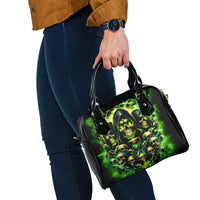 Flame Skull Shoulder Handbag I Have 3 Sides Quite Sweet Funny Crazy
