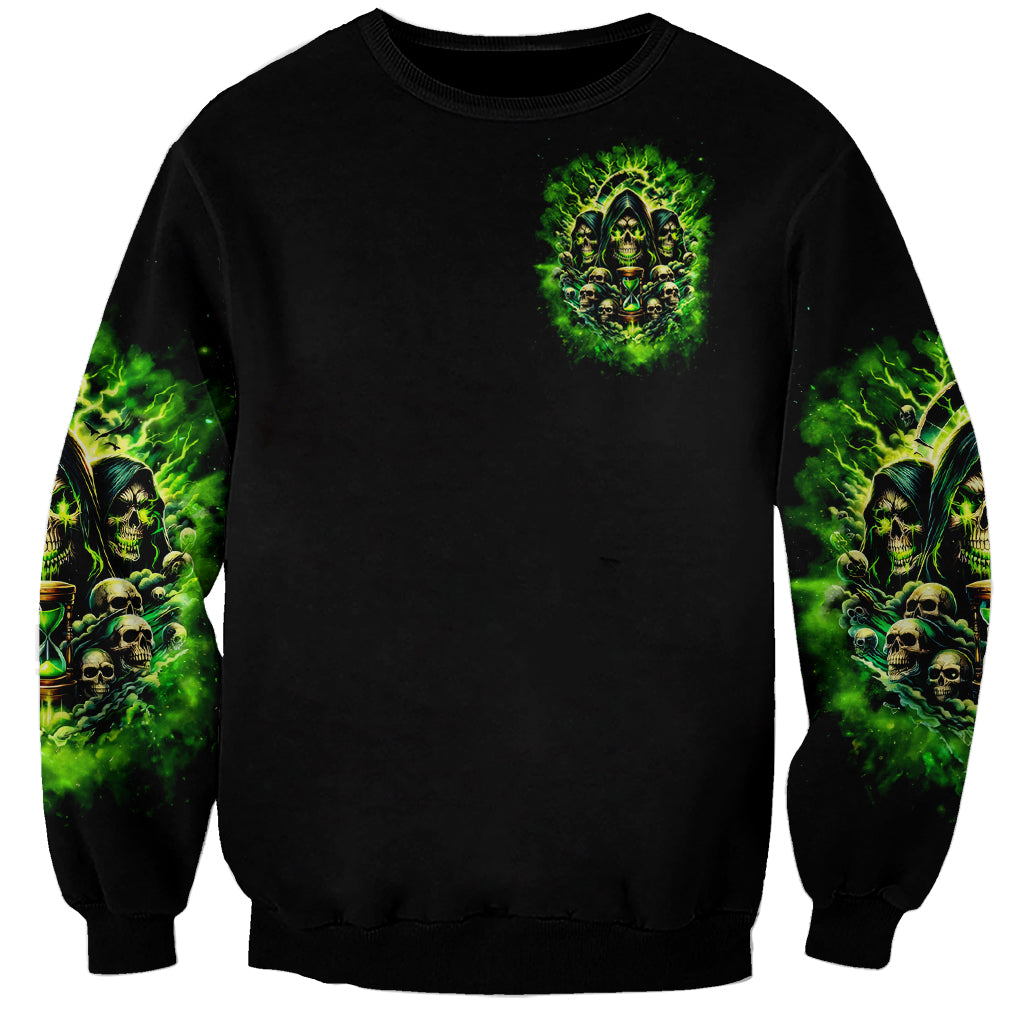 Flame Skull Sweatshirt I Have 3 Sides Quite Sweet Funny Crazy - Wonder Print Shop