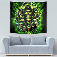 Flame Skull Tapestry I Have 3 Sides Quite Sweet Funny Crazy - Wonder Print Shop