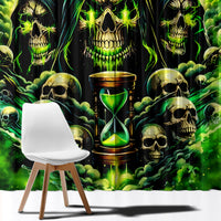 Flame Skull Window Curtain I Have 3 Sides Quite Sweet Funny Crazy - Wonder Print Shop
