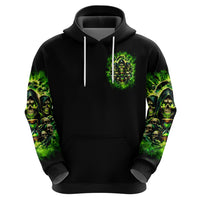 Flame Skull Zip Hoodie I Have 3 Sides Quite Sweet Funny Crazy - Wonder Print Shop