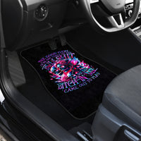 Flame Skull Car Mats The Good Girl In Me Got Tired Of The Bullshit - Wonder Print Shop