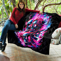 Flame Skull Quilt The Good Girl In Me Got Tired Of The Bullshit - Wonder Print Shop