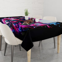 Flame Skull Tablecloth The Good Girl In Me Got Tired Of The Bullshit - Wonder Print Shop