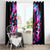 Flame Skull Window Curtain The Good Girl In Me Got Tired Of The Bullshit - Wonder Print Shop