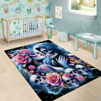 Couple Skull Area Rug From Our Firse Kiss - Wonder Print Shop