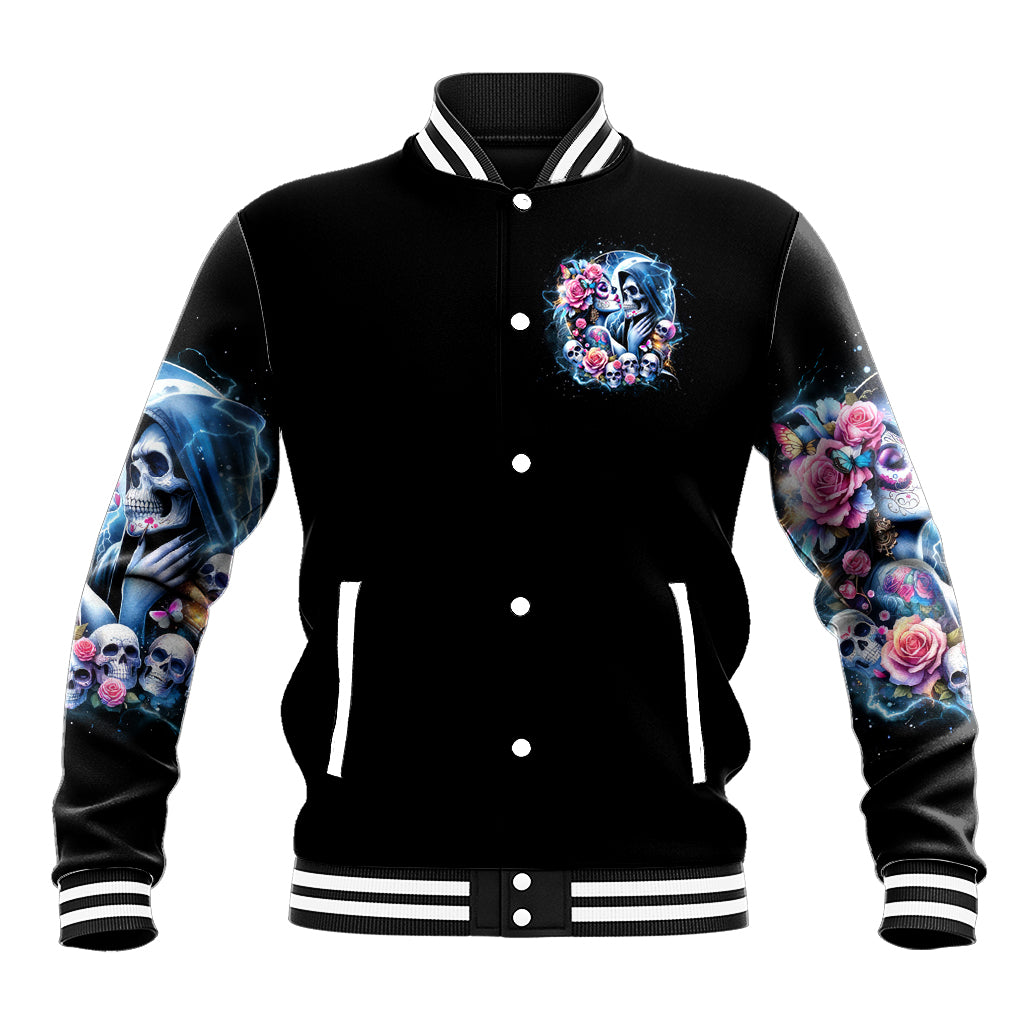 Couple Skull Baseball Jacket From Our Firse Kiss - Wonder Print Shop