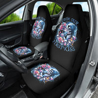 Couple Skull Car Seat Cover From Our Firse Kiss - Wonder Print Shop