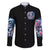 Couple Skull Family Matching Long Sleeve Bodycon Dress and Hawaiian Shirt From Our Firse Kiss - Wonder Print Shop