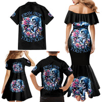 Couple Skull Family Matching Mermaid Dress and Hawaiian Shirt From Our Firse Kiss - Wonder Print Shop