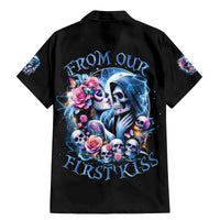 Couple Skull Family Matching Mermaid Dress and Hawaiian Shirt From Our Firse Kiss - Wonder Print Shop