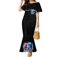 Couple Skull Family Matching Mermaid Dress and Hawaiian Shirt From Our Firse Kiss - Wonder Print Shop