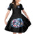 Couple Skull Family Matching Short Sleeve Bodycon Dress and Hawaiian Shirt From Our Firse Kiss - Wonder Print Shop