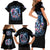 Couple Skull Family Matching Short Sleeve Bodycon Dress and Hawaiian Shirt From Our Firse Kiss - Wonder Print Shop