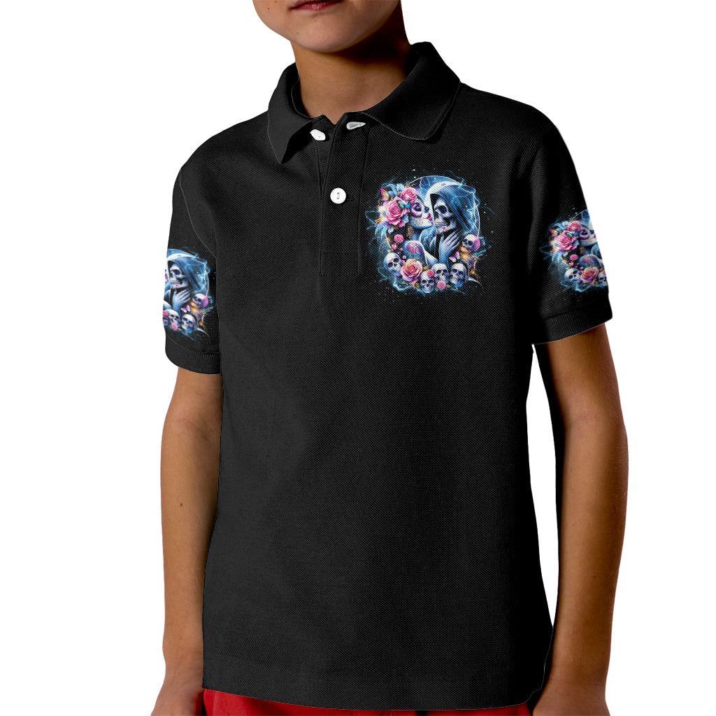 Couple Skull Kid Polo Shirt From Our Firse Kiss - Wonder Print Shop