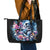 Couple Skull Leather Tote Bag From Our Firse Kiss - Wonder Print Shop