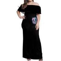 Couple Skull Off Shoulder Maxi Dress From Our Firse Kiss - Wonder Print Shop