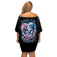 Couple Skull Off Shoulder Short Dress From Our Firse Kiss - Wonder Print Shop