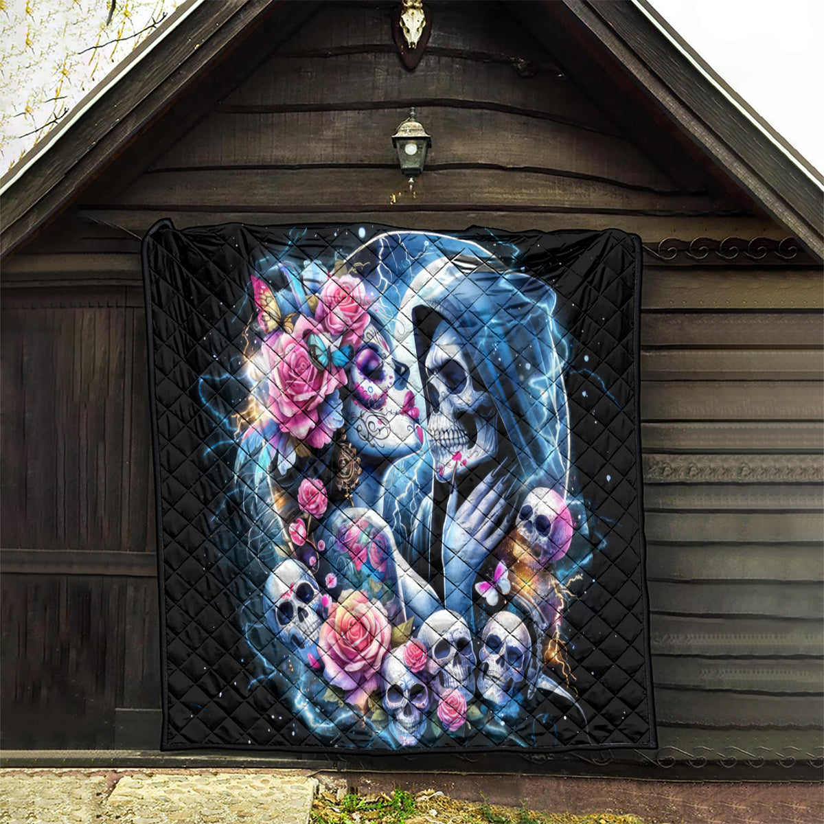 Couple Skull Quilt From Our Firse Kiss - Wonder Print Shop