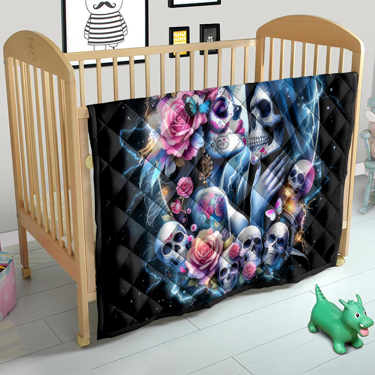 Couple Skull Quilt From Our Firse Kiss - Wonder Print Shop