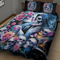 Couple Skull Quilt Bed Set From Our Firse Kiss - Wonder Print Shop