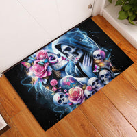 Couple Skull Rubber Doormat From Our Firse Kiss - Wonder Print Shop