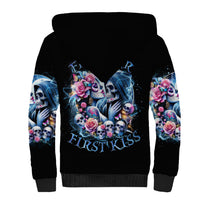 Couple Skull Sherpa Hoodie From Our Firse Kiss - Wonder Print Shop