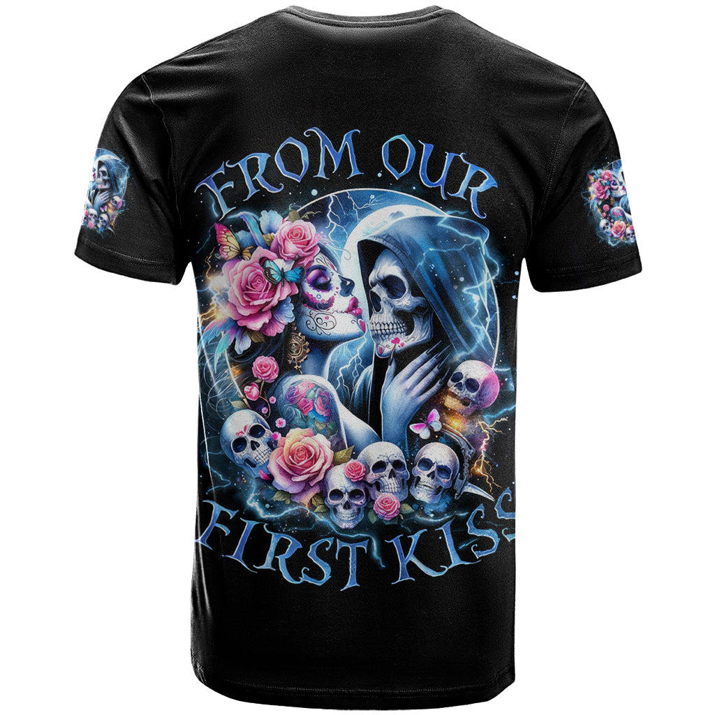 Couple Skull T Shirt From Our Firse Kiss - Wonder Print Shop