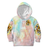 Sunflower Skull Kid Hoodie She Is Sunshine Mixed With A Little Hurricane - Wonder Print Shop