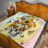 Sunflower Skull Quilt She Is Sunshine Mixed With A Little Hurricane - Wonder Print Shop