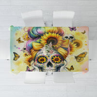 Sunflower Skull Tablecloth She Is Sunshine Mixed With A Little Hurricane - Wonder Print Shop