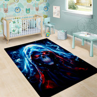 Thunder Skull Area Rug I'm Not Anti Social I'm Just Not User Friendly - Wonder Print Shop