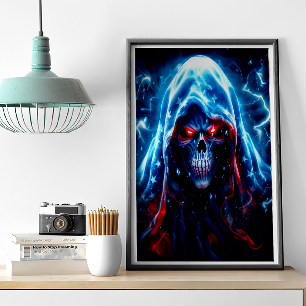 Thunder Skull Canvas Wall Art I'm Not Anti Social I'm Just Not User Friendly - Wonder Print Shop