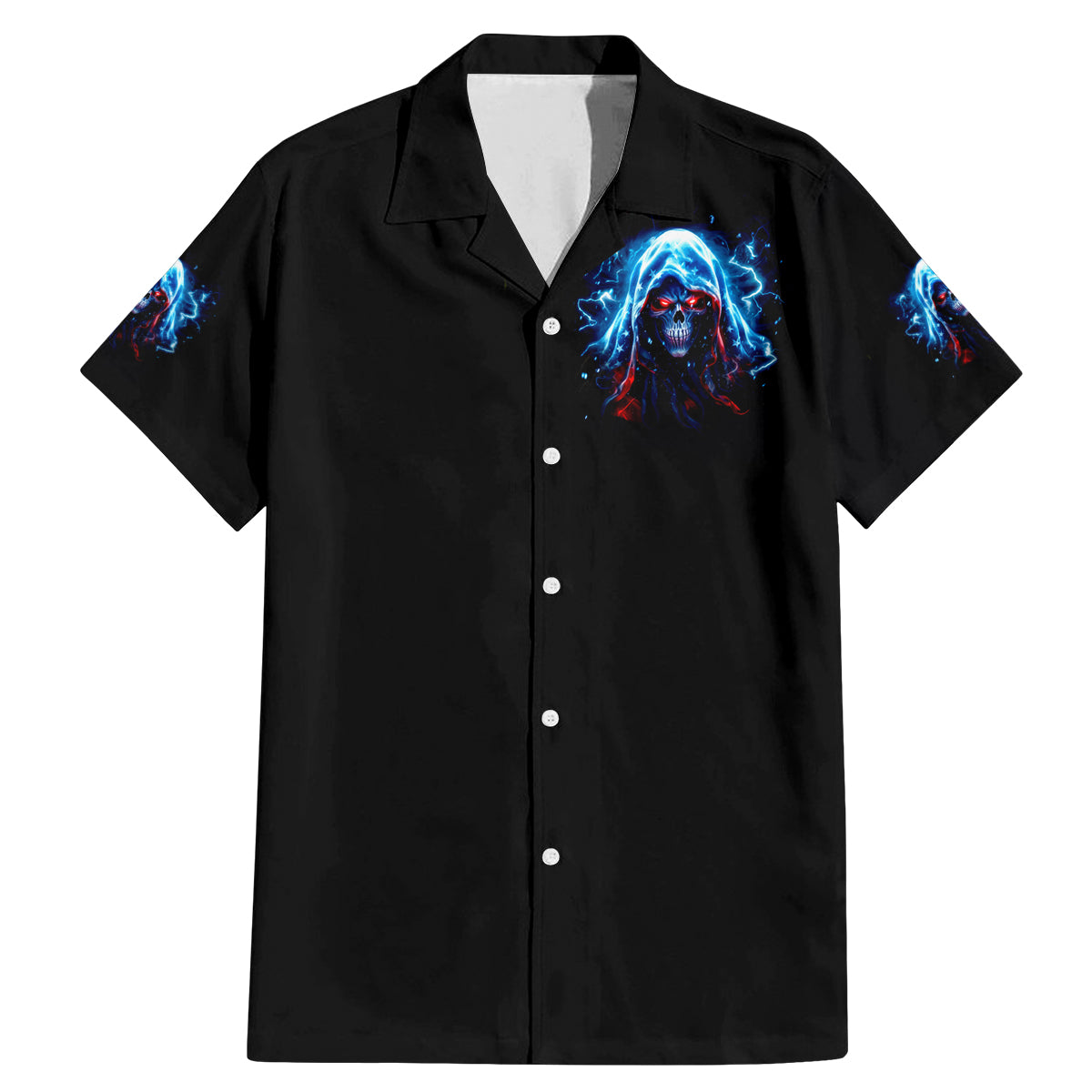 Thunder Skull Family Matching Mermaid Dress and Hawaiian Shirt I'm Not Anti Social I'm Just Not User Friendly - Wonder Print Shop