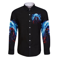 Thunder Skull Family Matching Mermaid Dress and Hawaiian Shirt I'm Not Anti Social I'm Just Not User Friendly - Wonder Print Shop