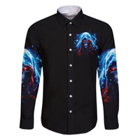 Thunder Skull Family Matching Puletasi and Hawaiian Shirt I'm Not Anti Social I'm Just Not User Friendly - Wonder Print Shop