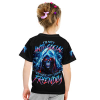 Thunder Skull Kid T Shirt I'm Not Anti Social I'm Just Not User Friendly - Wonder Print Shop